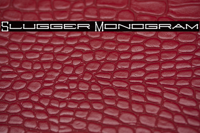 Slugger Monogram Example 1