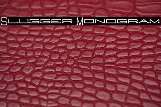 Slugger Monogram Example 1