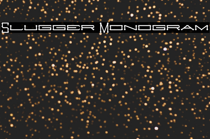 Slugger Monogram Example 2