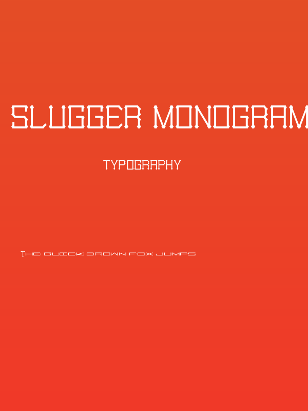 Slugger Monogram Poster