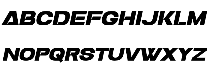 Slugs Racer Font LOWERCASE