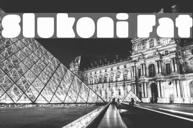 Slukoni Fat Font examples