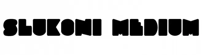 Slukoni Medium  Descarca Fonturi Gratis