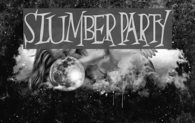 SlumberParty Font examples