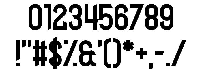 Slumber's Weight Font OTHER CHARS