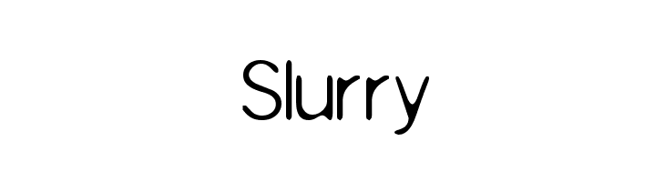 Slurry Font