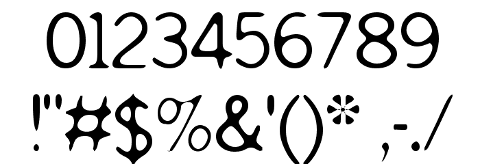 Slurry Font OTHER CHARS