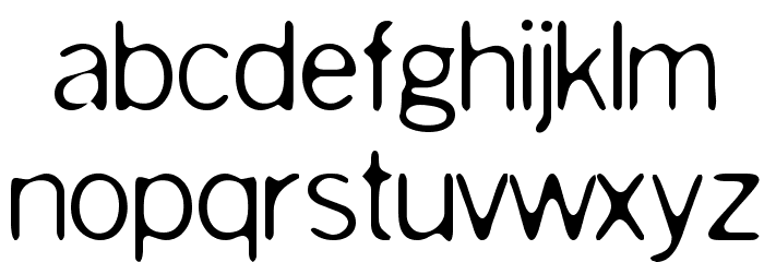 Slurry Font LOWERCASE