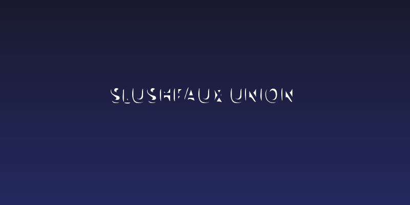 Slushfaux Union Social Header