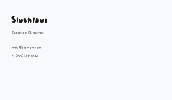 Slushfaux Business Card