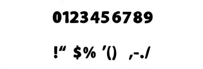 Slutotronic Bold Font OTHER CHARS