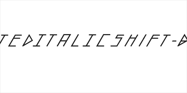 slantedITALICshift-Black Logo