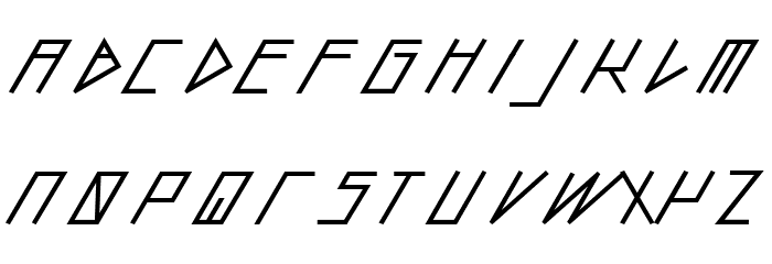 slantedITALICshift-Black Font LOWERCASE