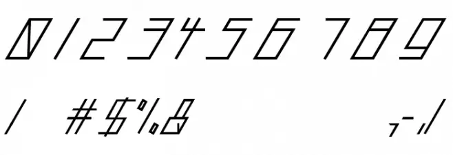 slantedITALICshift-Bold Fuentes OTROS CHARS