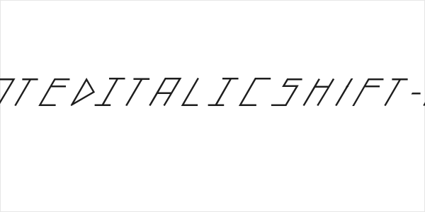 slantedITALICshift-Bold Logo