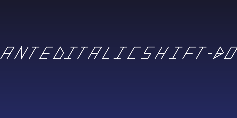 slantedITALICshift-Bold Social Header