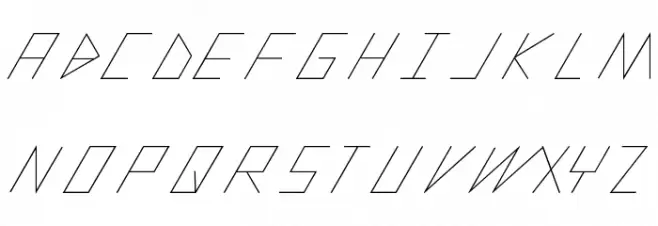slantedITALICshift-Light Schriftart Groß
