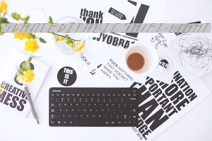 slantedITALICshift-Light Font examples