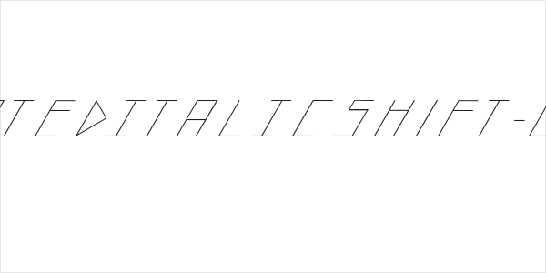 slantedITALICshift-Light Logo
