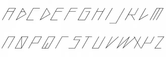 slantedITALICshift-Light Fuentes MINÚSCULAS