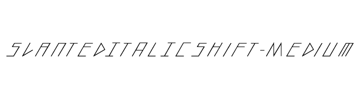 slantedITALICshift-Medium  les polices de caractères gratuit tlcharger