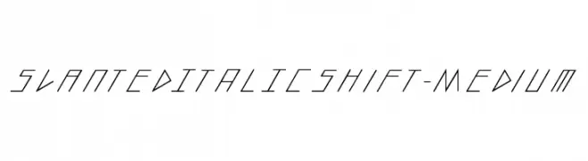 slantedITALICshift-Medium  Fuentes Gratis Descargar