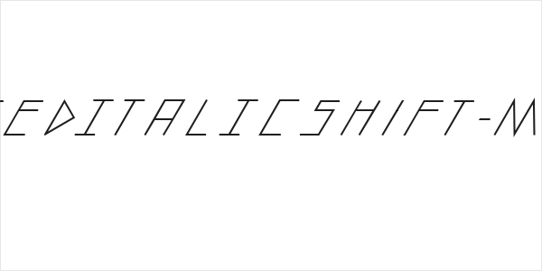 slantedITALICshift-Medium Logo