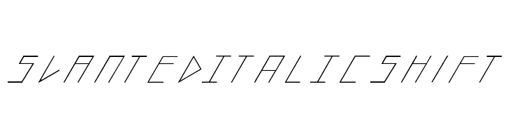 slantedITALICshift  baixar fontes gratis