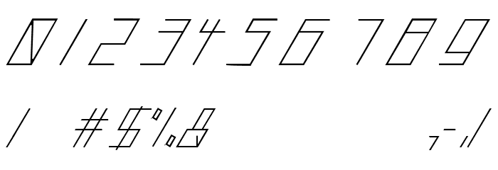 slantedITALICshift Font OTHER CHARS