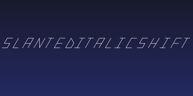 slantedITALICshift Social Header