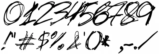 slantorama Font OTHER CHARS