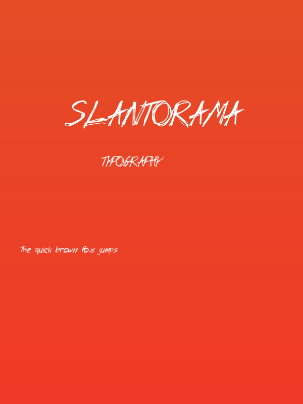slantorama Poster
