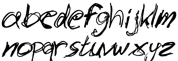 slantorama Font LOWERCASE