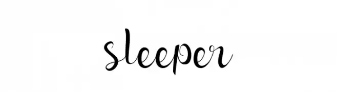 sleeper  font caratteri gratis