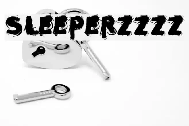 sleeperzzzz Font examples