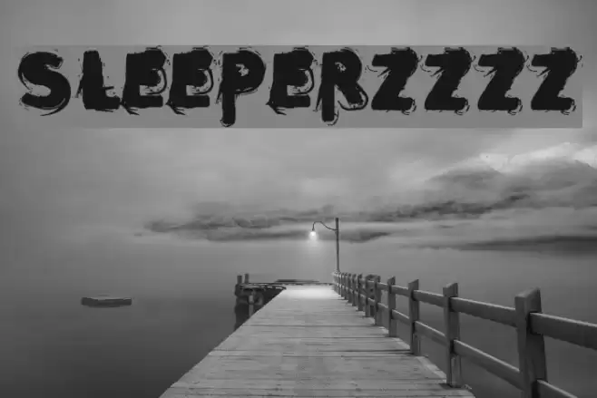 sleeperzzzz Font examples
