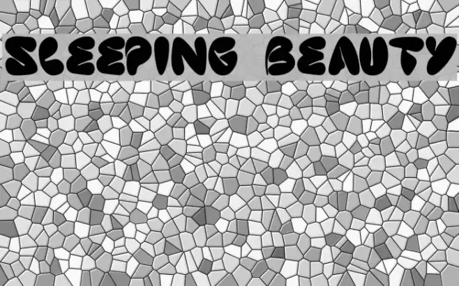 sleeping beauty Font examples