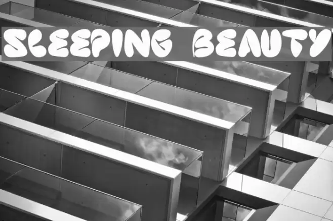 sleeping beauty Font examples