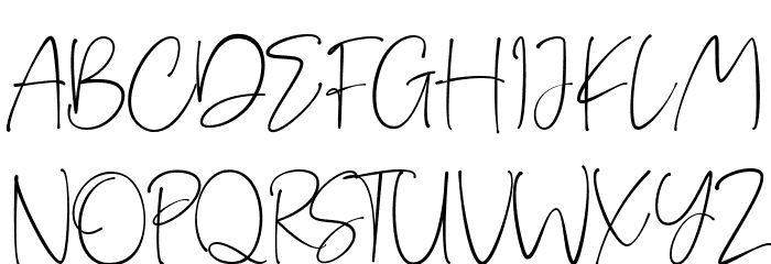 sleeping in silent Regular Font UPPERCASE