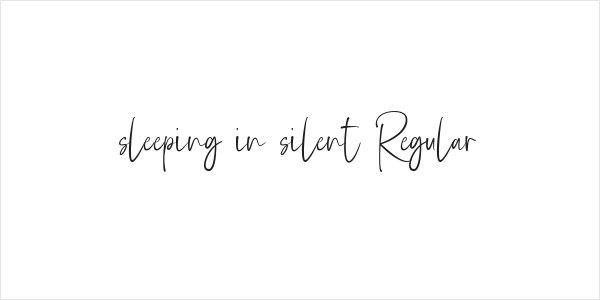 sleeping in silent Regular Logo