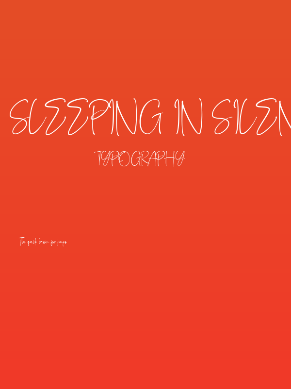 sleeping in silent Regular Poster