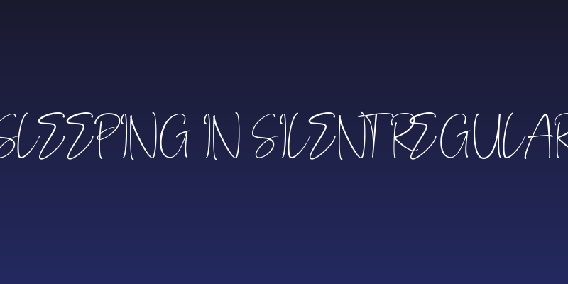 sleeping in silent Regular Social Header