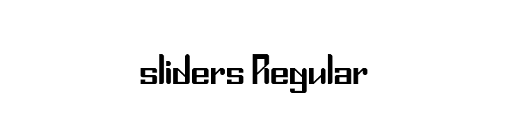 sliders Regular Font