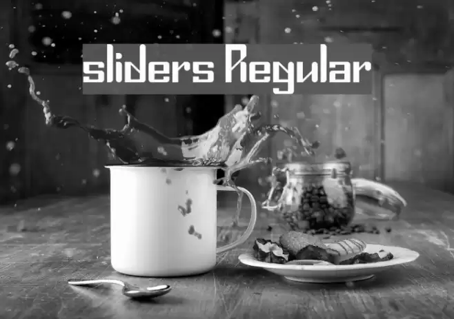 sliders Regular Font examples