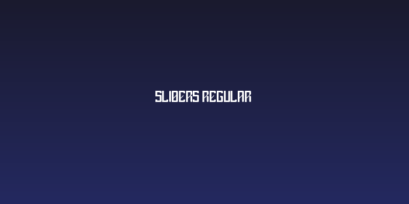 sliders Regular Social Header