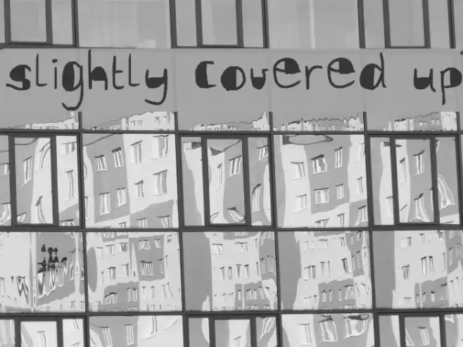 slightly covered up Font examples