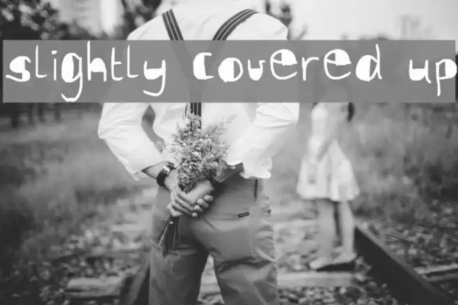 slightly covered up Font examples