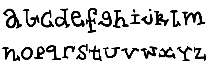 slightly different Font LOWERCASE