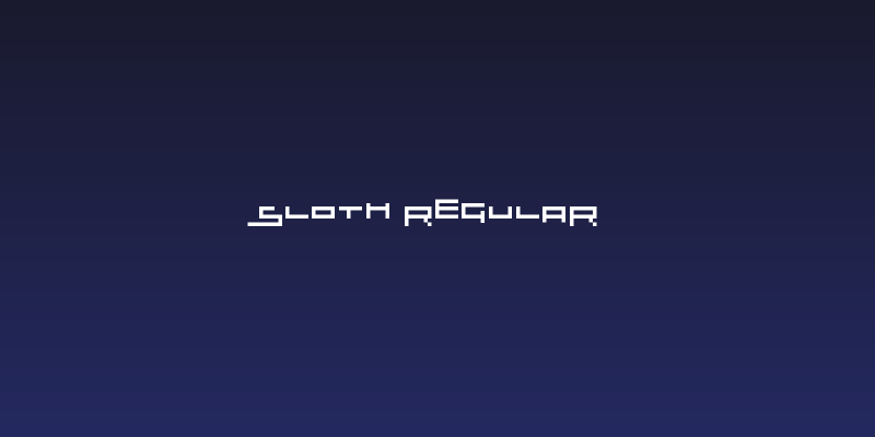 sloth Regular Social Header
