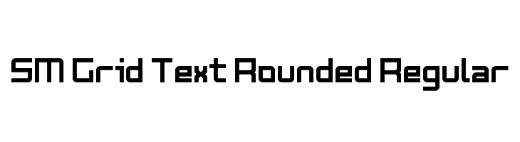 SM Grid Text Rounded Regular Font